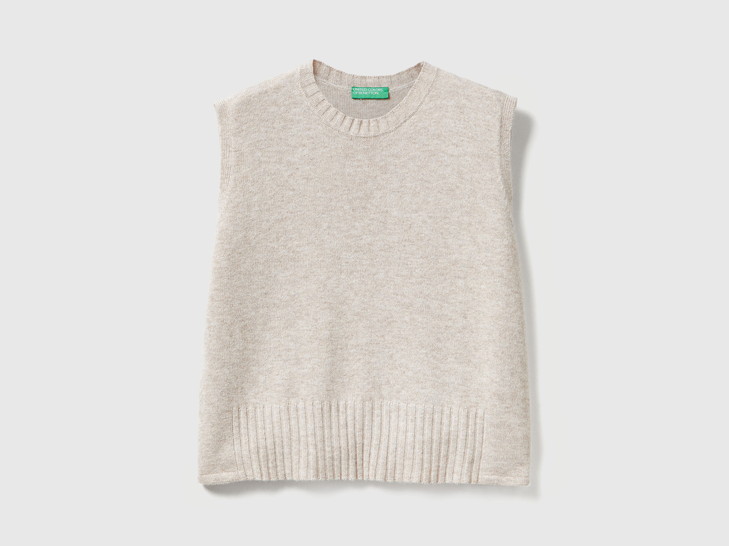 SLEEVELESS SWEATER Women image number 4